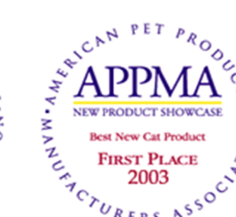 APPMA New Product Showcase Best New Cat Product First Place 2003 award badge