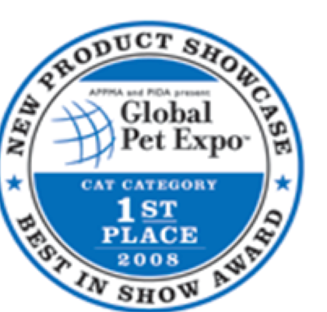 Global Pet Expo Cat Category First Place 2008 Best In Show award badge